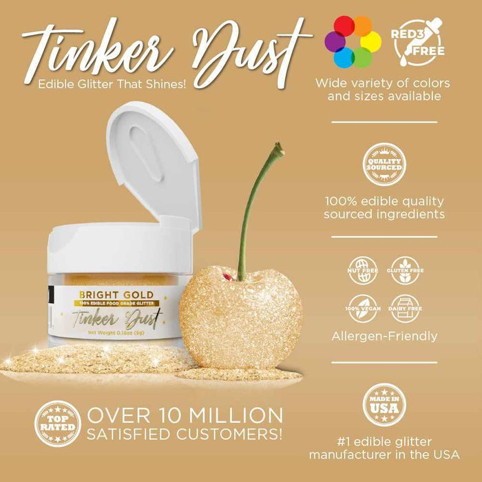 Bright Gold Tinker Dust® Glitter | Bulk Size-Bulk_Tinker Dust-bakell
