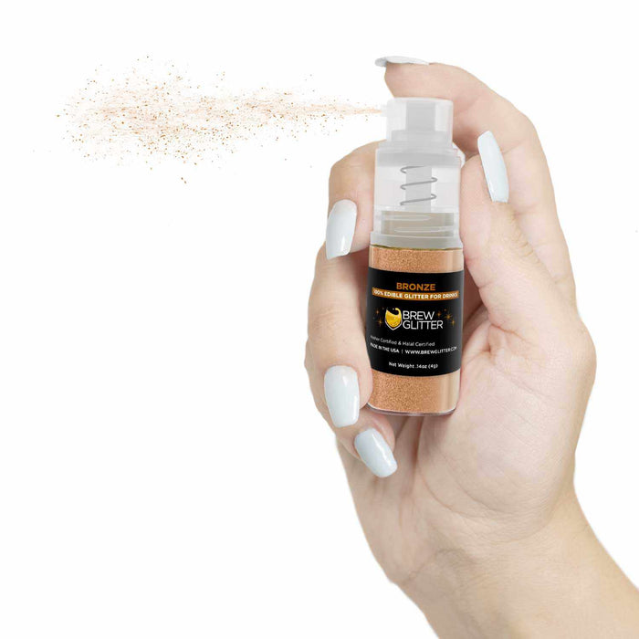 Bronze Beverage Glitter Mini Spray Pump - Wholesale-Wholesale_Case_Brew Glitter 4g Pump-bakell