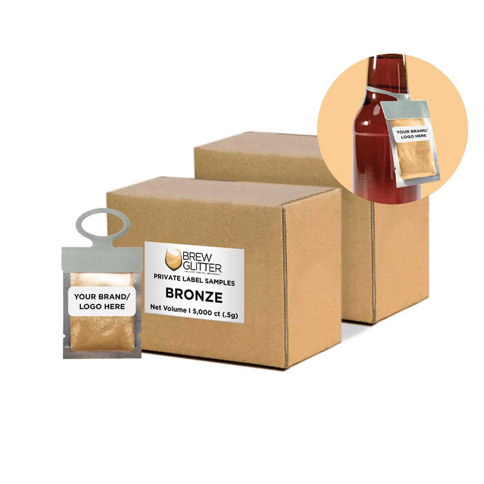 Buy Bronze Private Label Brew Glitter Hang Tags | Bakell