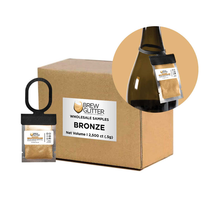 Buy Bronze Brew Glitter Hang Tags Wholesale by the Case  | Bakell