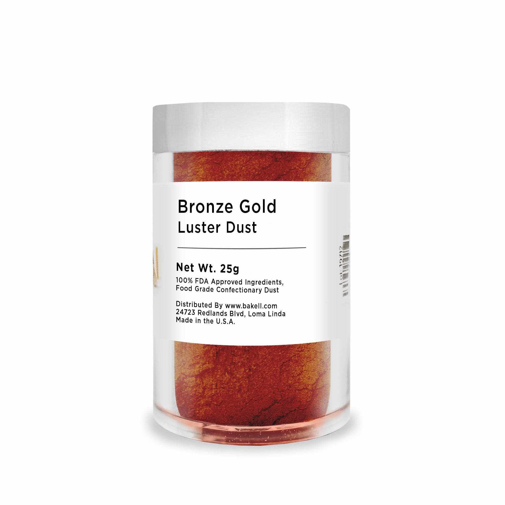 Bronze Edible Luster Dust & Edible Paint | Bakell #1 site for Glitter