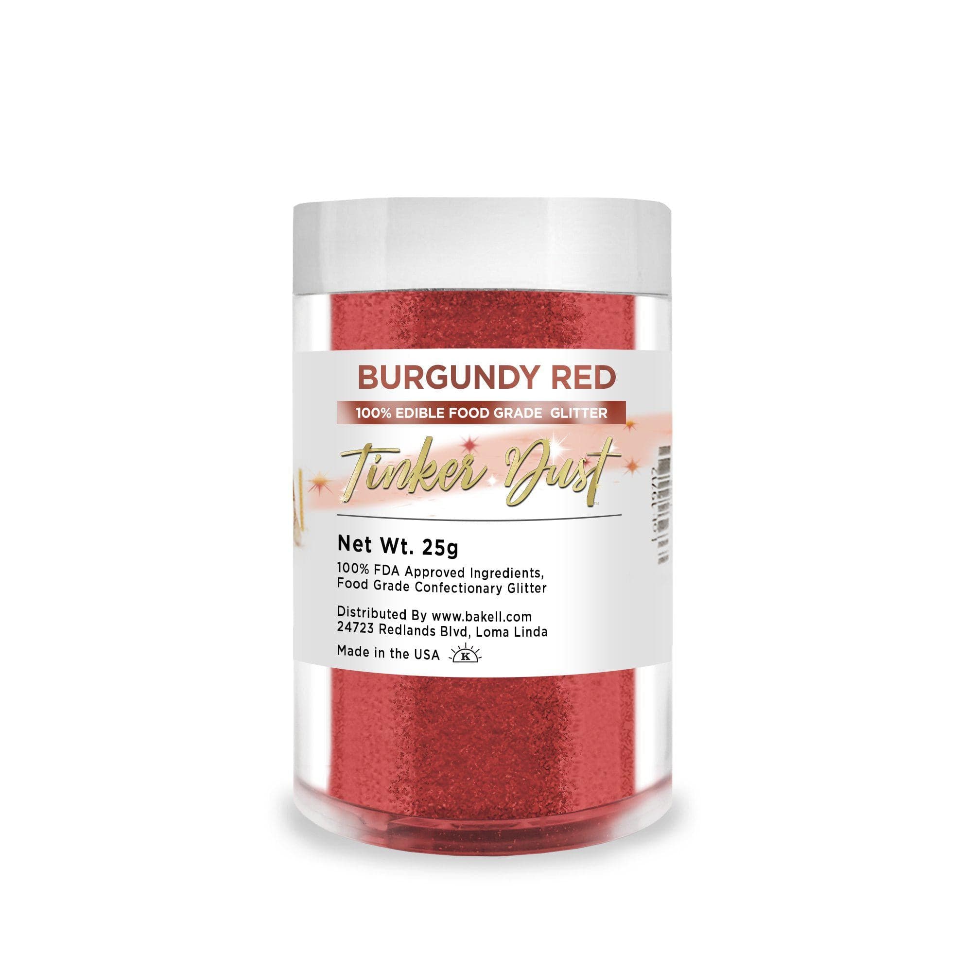 Burgundy Red Edible 5g Tinker Dust | Bakell