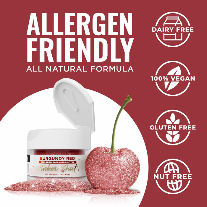 Burgundy Red Tinker Dust® Glitter | Bulk Size-Bulk_Tinker Dust-bakell