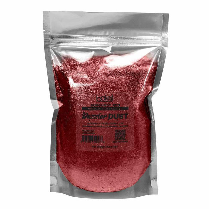 Burgundy Red Ultrafine Metallic Craft Glitter Dazzler Dust | Premium Polyester Non-Toxic | Bakell-B2C_Dazzler Dust-bakell