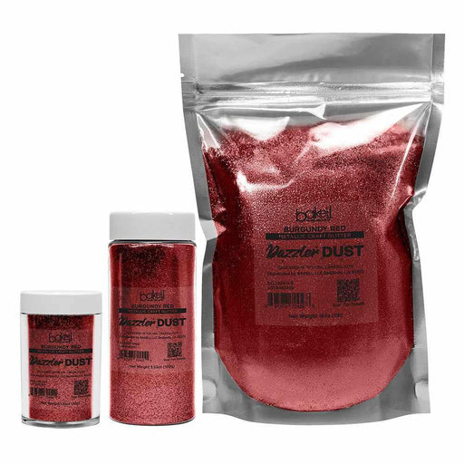 Burgundy Red Ultrafine Metallic Craft Glitter Dazzler Dust | Premium Polyester Non-Toxic | Bakell-B2C_Dazzler Dust-bakell