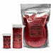 Bakell Burgundy Red Ultrafine Metallic Dazzler Dust craft glitter in two jars and a large pouch.