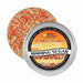 Candy Corn Rimming Sugar in a silver tin, featuring white, yellow, and orange sugar crystals.