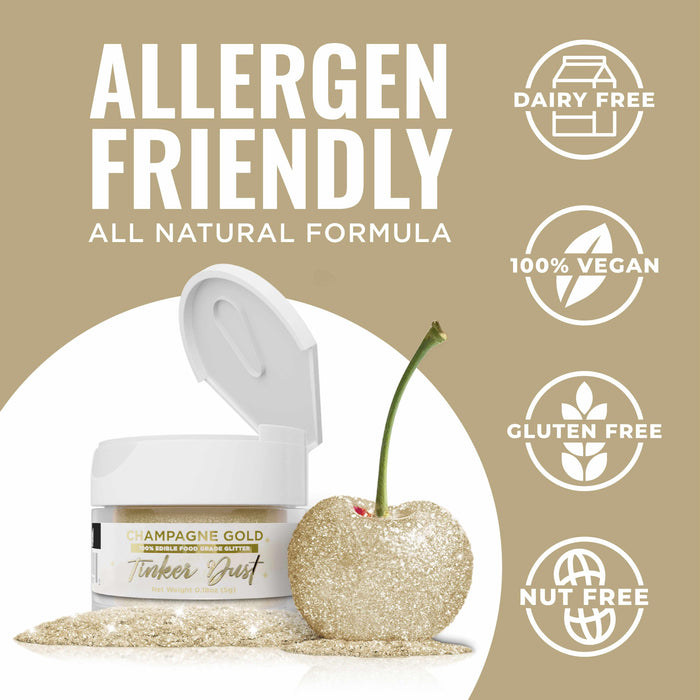 Champagne Gold Tinker Dust® Glitter | Bulk Size-Bulk_Tinker Dust-bakell