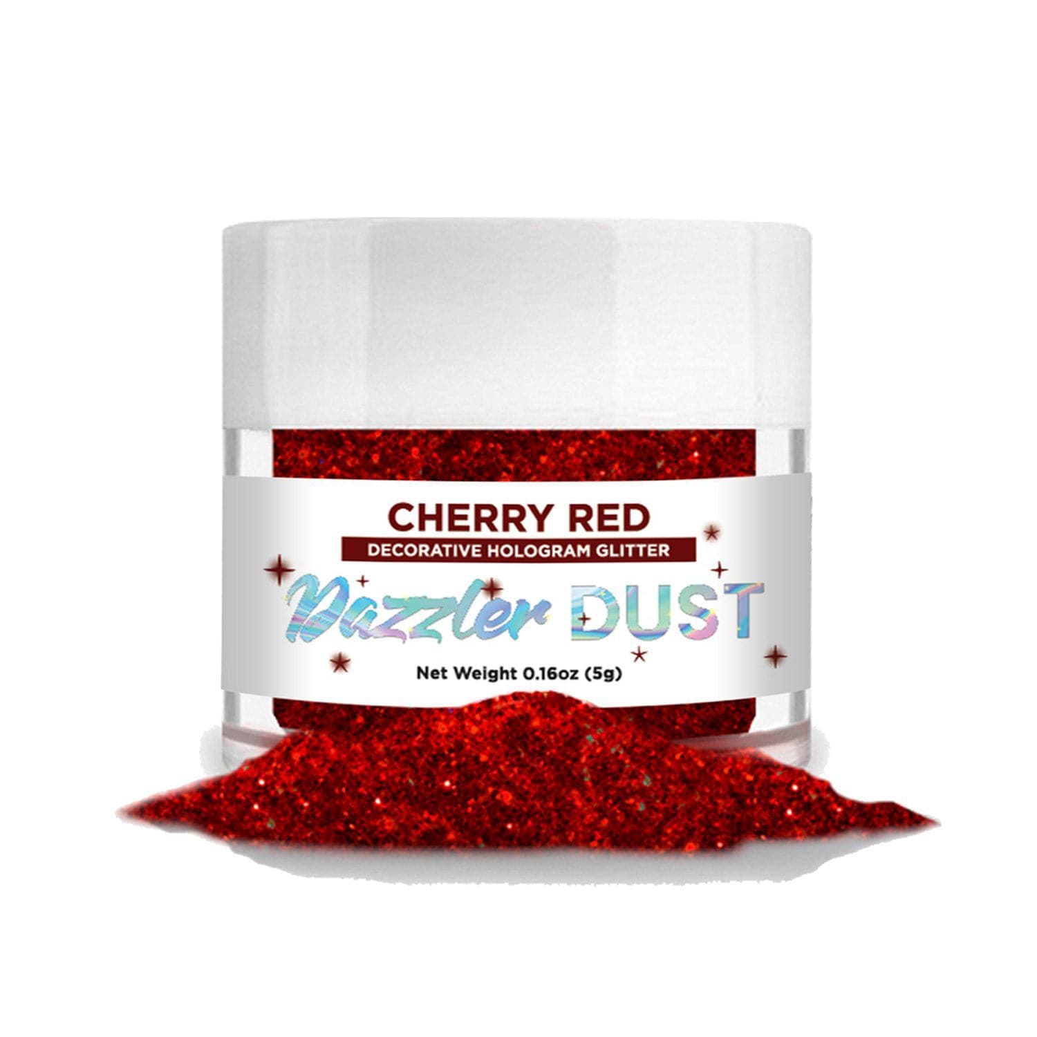 Cherry Red Dazzler Dust® 5 Gram Jar-Dazzler Dust_5G_Google Feed-bakell