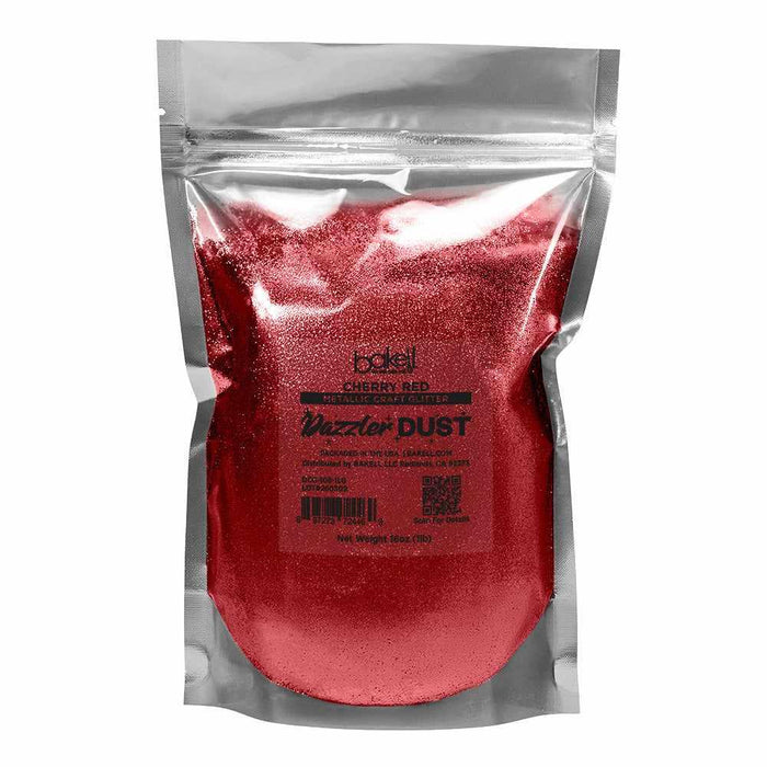 Cherry Red Ultrafine Metallic Craft Glitter Dazzler Dust | Premium Polyester Non-Toxic | Bakell-B2C_Dazzler Dust-bakell