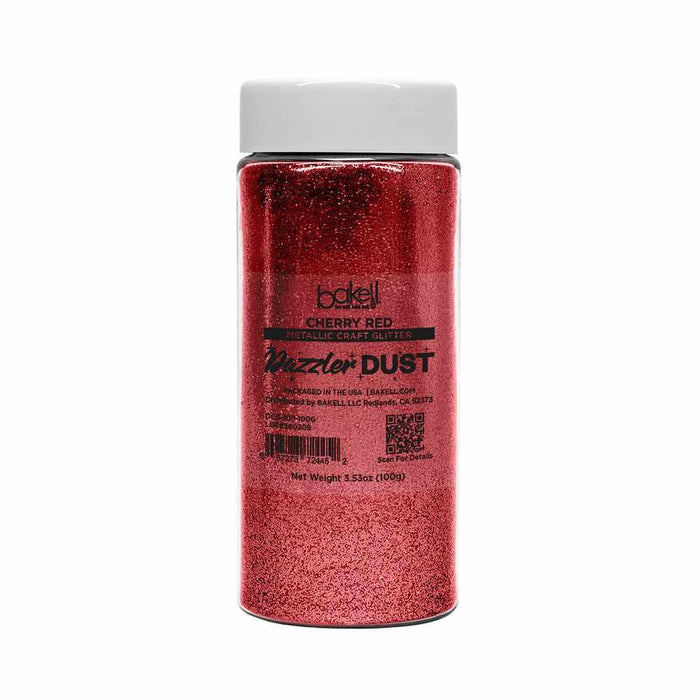 Cherry Red Ultrafine Metallic Craft Glitter Dazzler Dust | Premium Polyester Non-Toxic | Bakell-B2C_Dazzler Dust-bakell