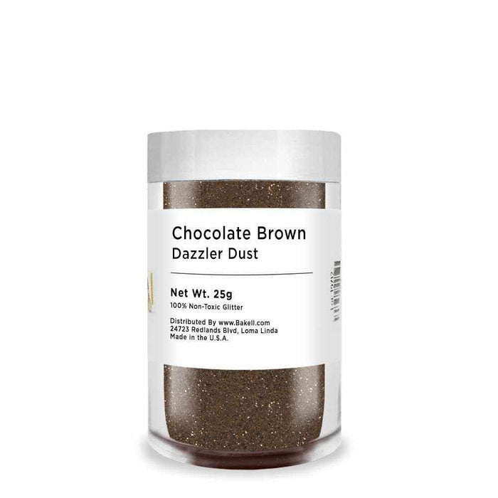 Chocolate Brown Dazzler Dust | Edible Brown Décor Dust | Bakell