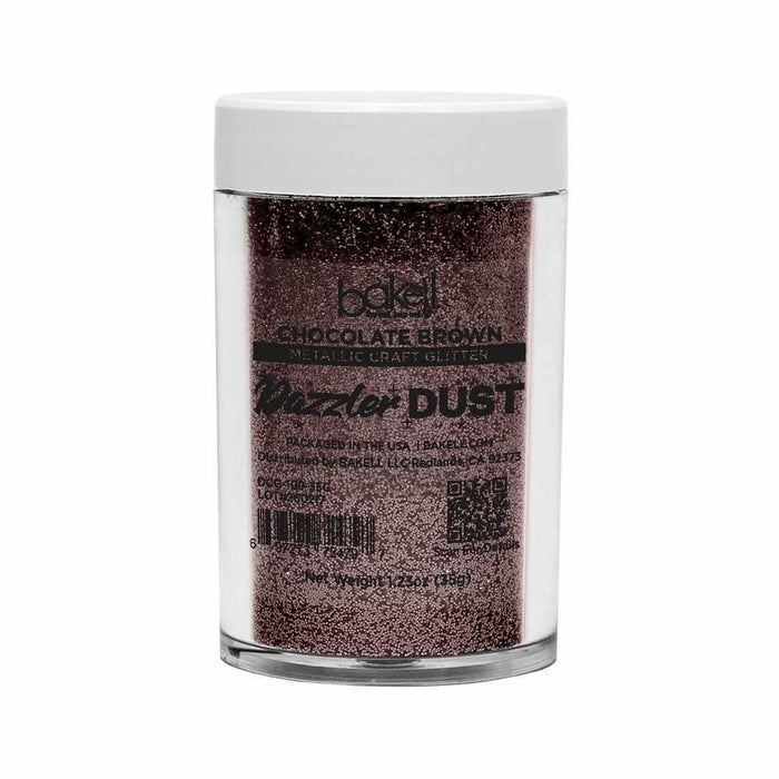 Chocolate Brown Ultrafine Metallic Craft Glitter Dazzler Dust | Premium Polyester Non-Toxic | Bakell-B2C_Dazzler Dust-bakell