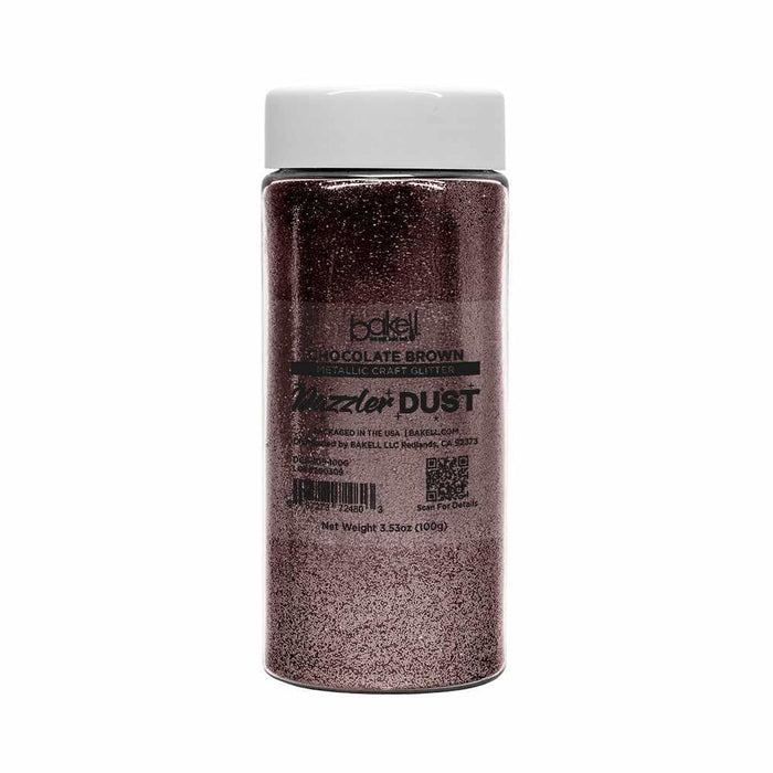 Chocolate Brown Ultrafine Metallic Craft Glitter Dazzler Dust | Premium Polyester Non-Toxic | Bakell-B2C_Dazzler Dust-bakell