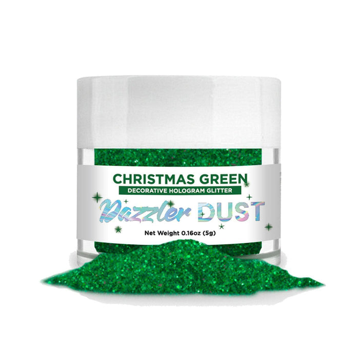 Christmas Green Dazzler Dust® 5 Gram Jar-Dazzler Dust_5G_Google Feed-bakell