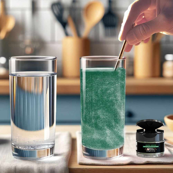 Christmas Green Edible Glitter Spray 4g Pump | Tinker Dust®-B2C_Tinker Dust_Mini Pump-bakell