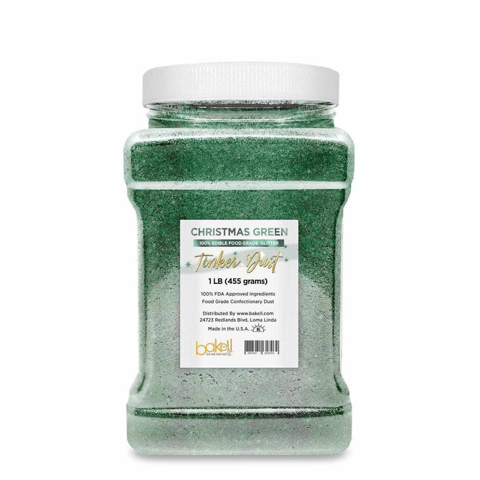 5g Jar Christmas Green Tinker Dust Edible Glitter | Bakell