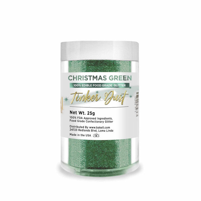 5g Jar Christmas Green Tinker Dust Edible Glitter | Bakell