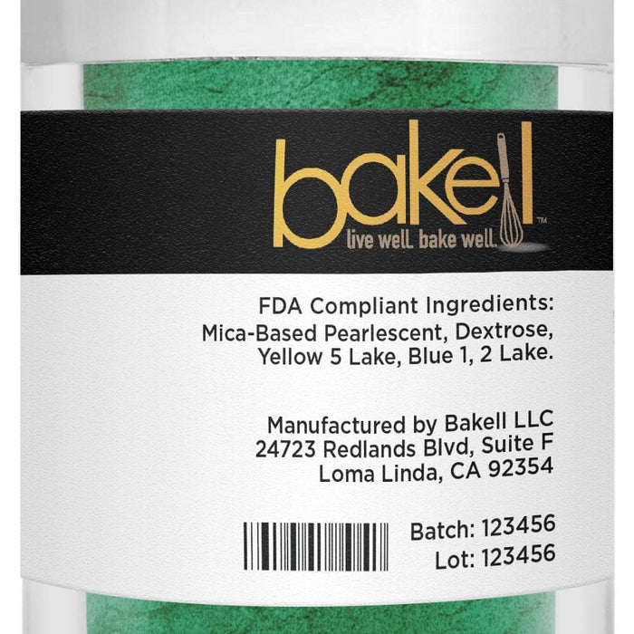 Christmas Green Edible Pearlized Luster Dust  | Bakell