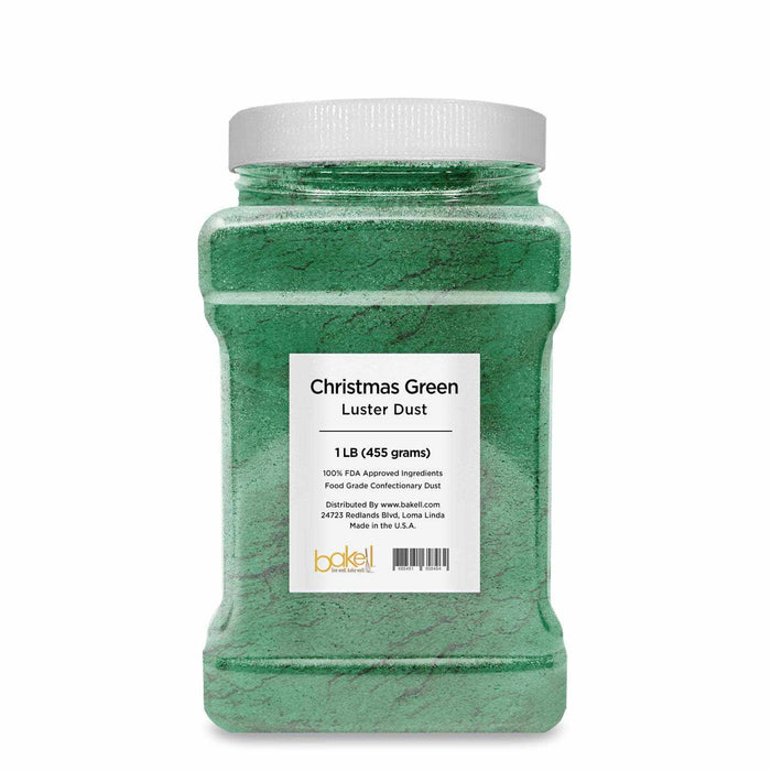 Christmas Green Edible Pearlized Luster Dust  | Bakell