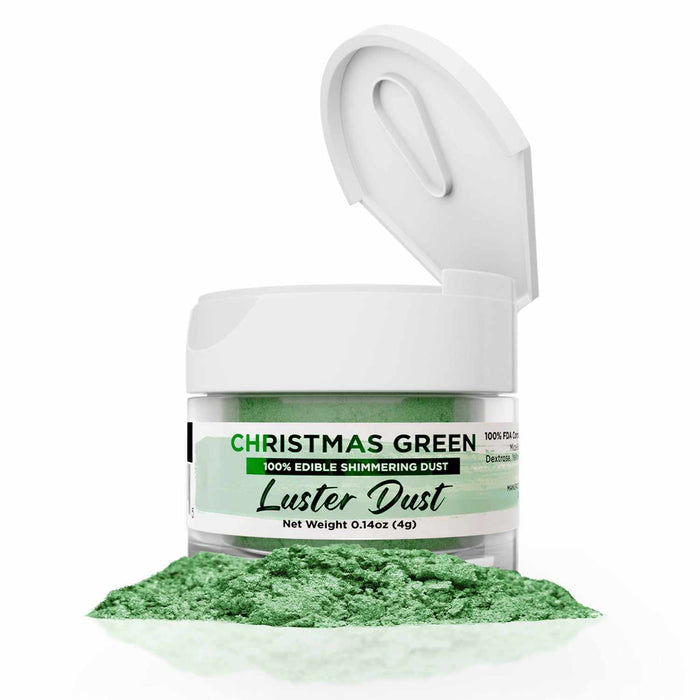Christmas Green Luster Dust Edible | Food-Grade | Bakell-Luster Dusts-bakell