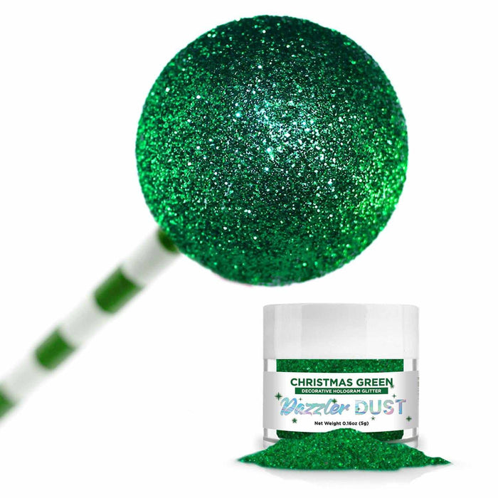 Christmas Green & Red Craft & Decorating Glitter | Dazzler Dust® 2 Jar Set, Each 5 Grams | Bakell®-B2C_Dazzler Dust-bakell