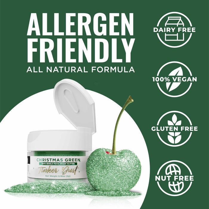 Christmas Green Tinker Dust® Glitter | Bulk Size-Bulk_Tinker Dust-bakell