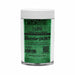 Christmas Green Dazzler Dust ultrafine metallic craft glitter in a 35g clear jar with white lid.