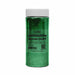100g jar of Christmas Green Ultrafine Metallic Craft Glitter Dazzler Dust with a white lid.