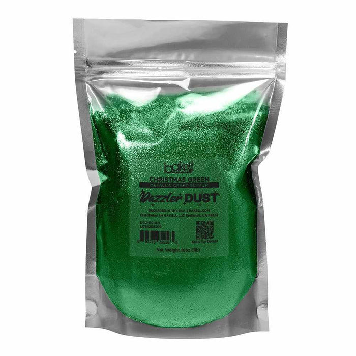 Christmas Green Ultrafine Metallic Craft Glitter Dazzler Dust | Premium Polyester Non-Toxic | Bakell-B2C_Dazzler Dust-bakell