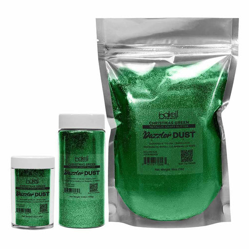Christmas Green Ultrafine Metallic Craft Glitter Dazzler Dust | Premium Polyester Non-Toxic | Bakell-B2C_Dazzler Dust-bakell