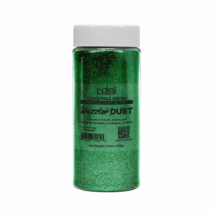 Christmas Green Ultrafine Metallic Craft Glitter Dazzler Dust | Premium Polyester Non-Toxic | Bakell-B2C_Dazzler Dust-bakell