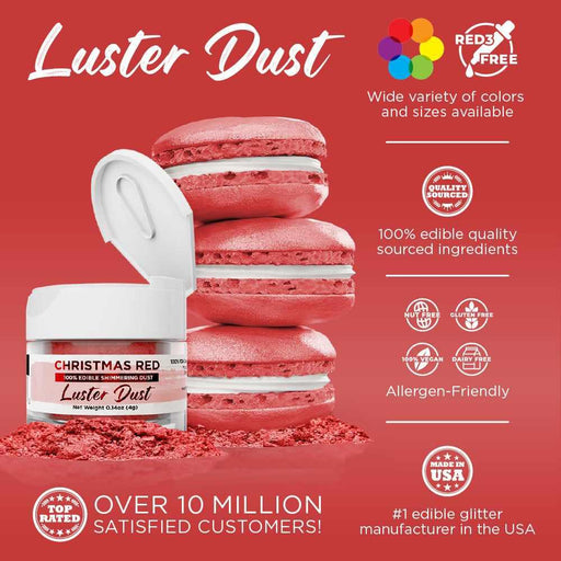 Christmas Red Luster Dust Private Label-Private Label_Luster Dust-bakell