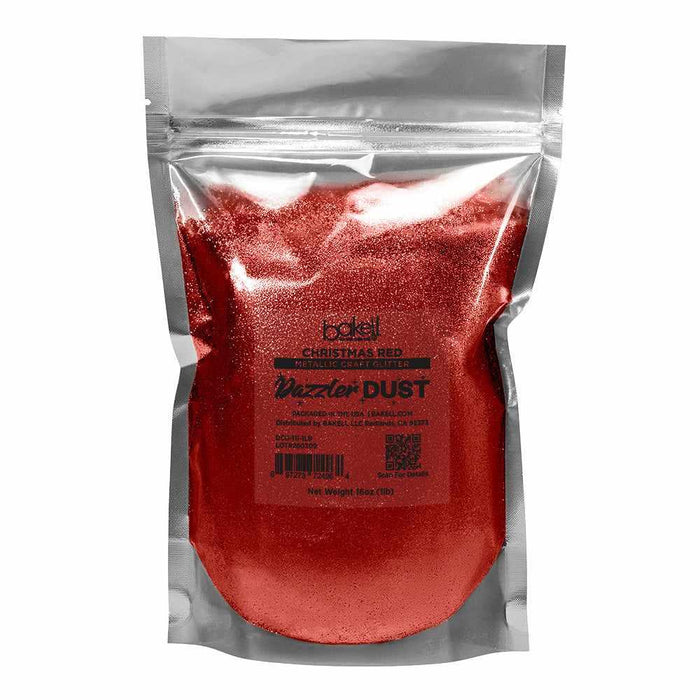 Christmas Red Ultrafine Metallic Craft Glitter Dazzler Dust | Premium Polyester Non-Toxic | Bakell-B2C_Dazzler Dust-bakell