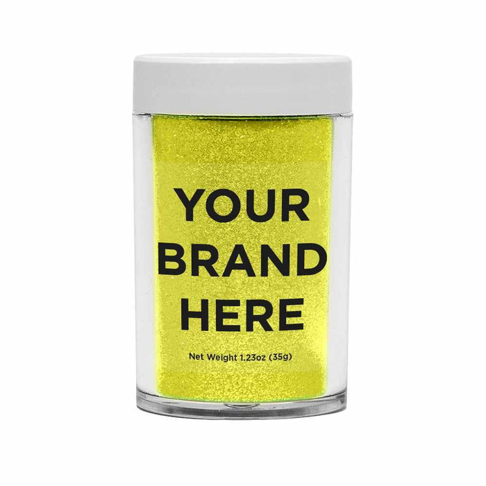 Citrus Yellow Ultrafine UV Reactive Iridescent Craft Glitter Dazzler Dust | Private Label | Premium Polyester Non-Toxic | Bakell-Private Label_Dazzler Dust-bakell
