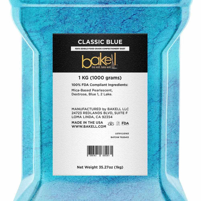 Bakell Classic Blue Edible Pearlized Luster Dust | Bakell.com