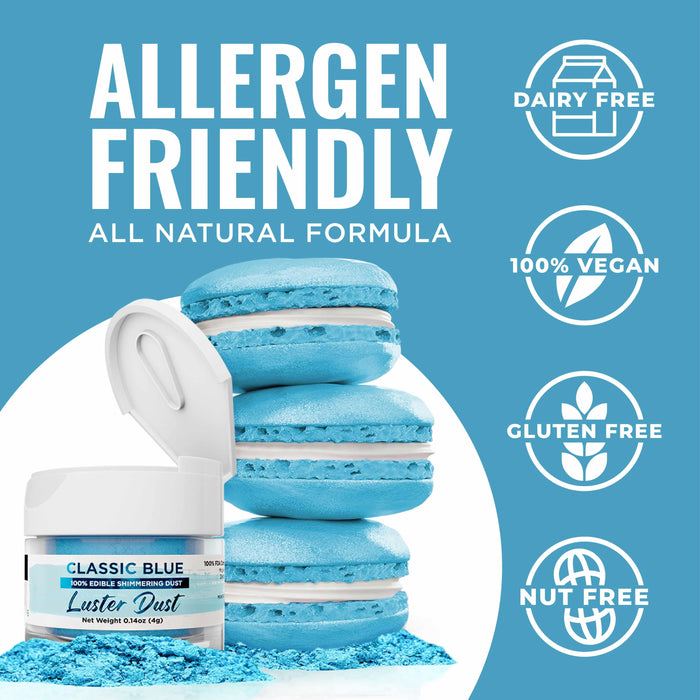 Classic Blue Luster Dust Wholesale-Wholesale_Luster Dust-bakell
