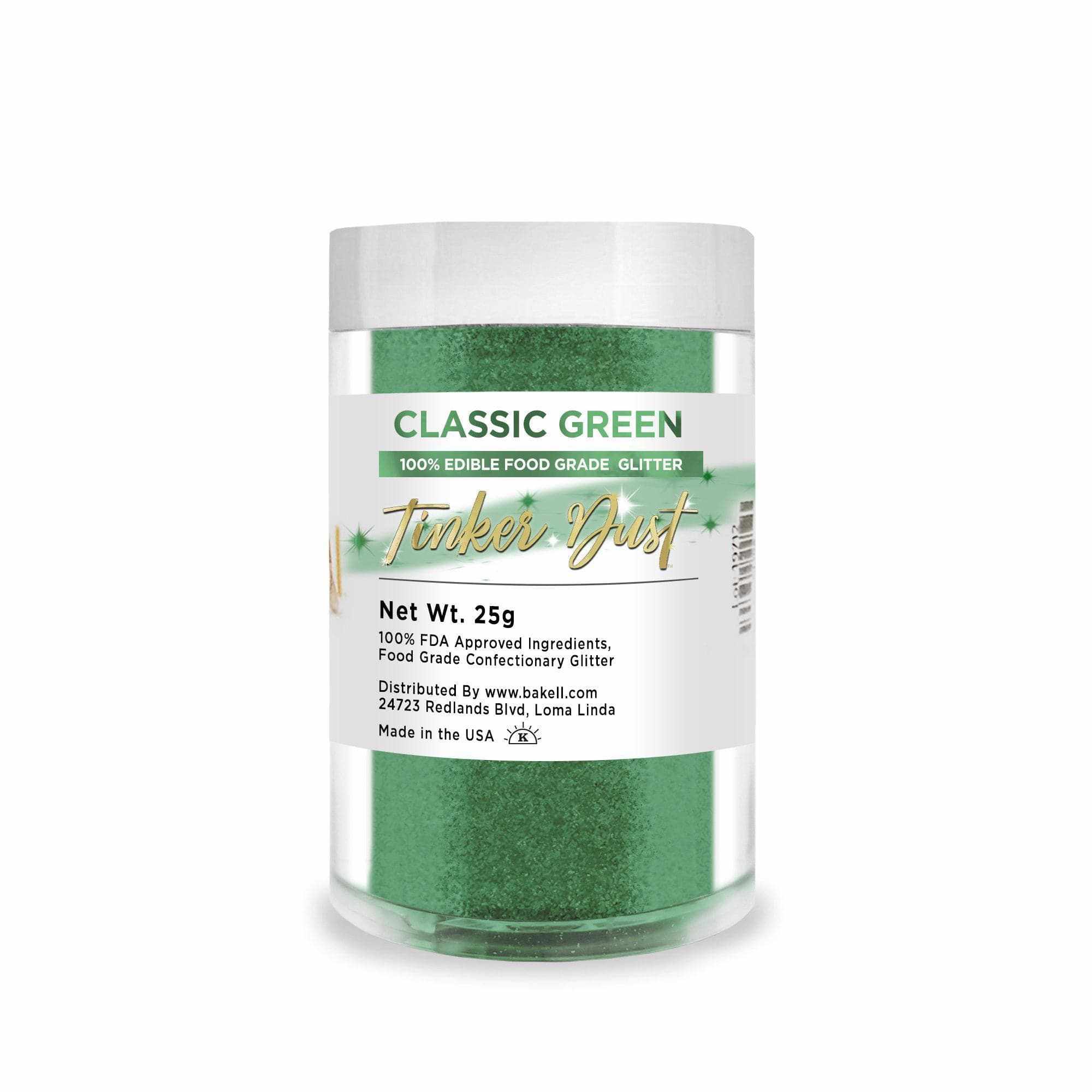 Edible Green Tinker Dust for Cakes & More | Bakell