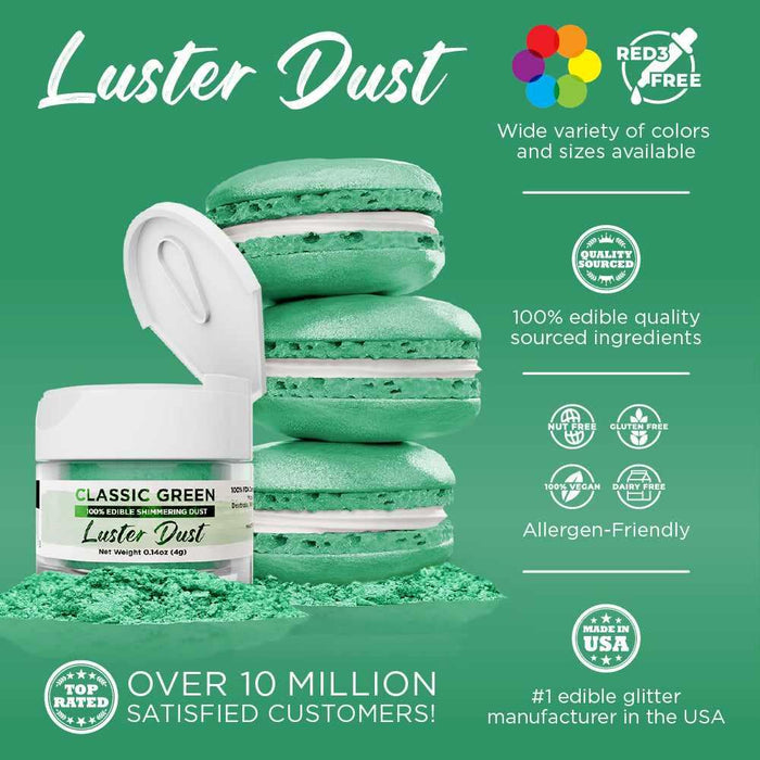 Classic Green Luster Dust Wholesale-Wholesale_Luster Dust-bakell