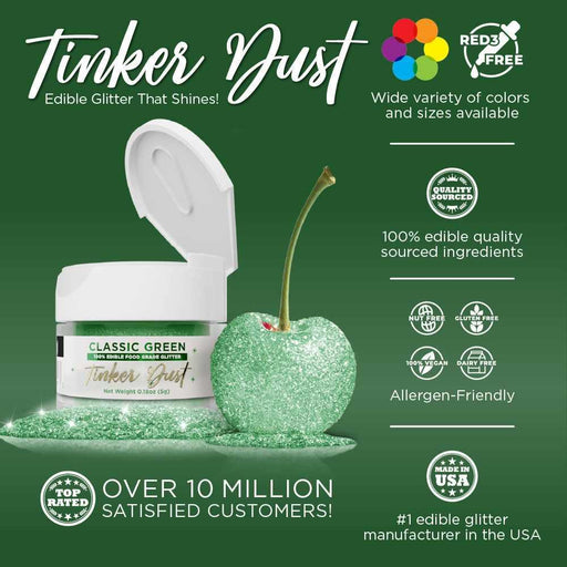 Classic Green Tinker Dust® Glitter Bulk Size-Bulk_Tinker Dust-bakell