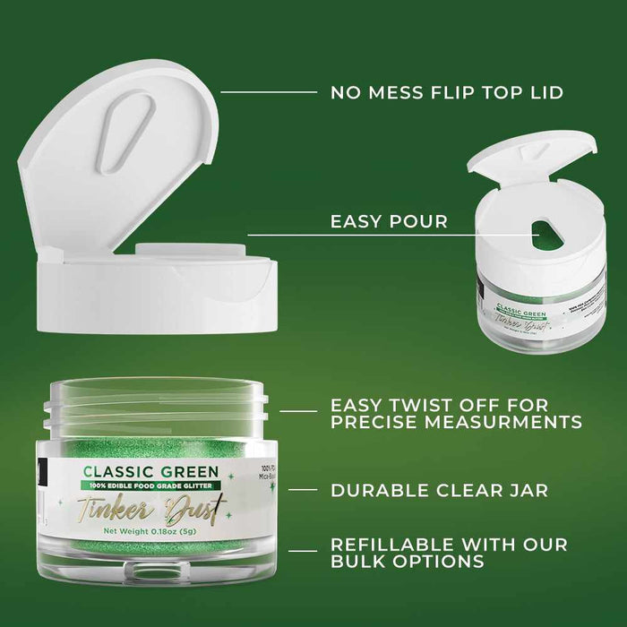 Classic Green Tinker Dust® Glitter Private Label-Private Label_Tinker Dust-bakell