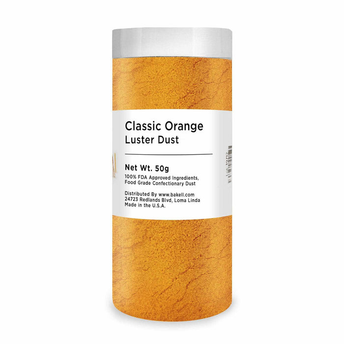 Classic Orange Edible Luster Dust & Paint | Bakell