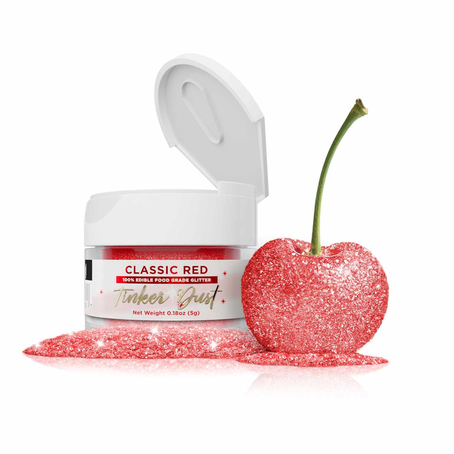 Classic Red Edible Glitter | Tinker Dust® 5 Grams-Tinker Dust_5G_Google Feed-bakell