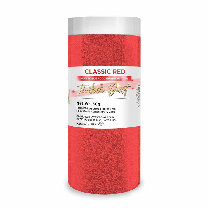 Classic Red Edible Glitter Tinker Dust | 5 Gram Jar