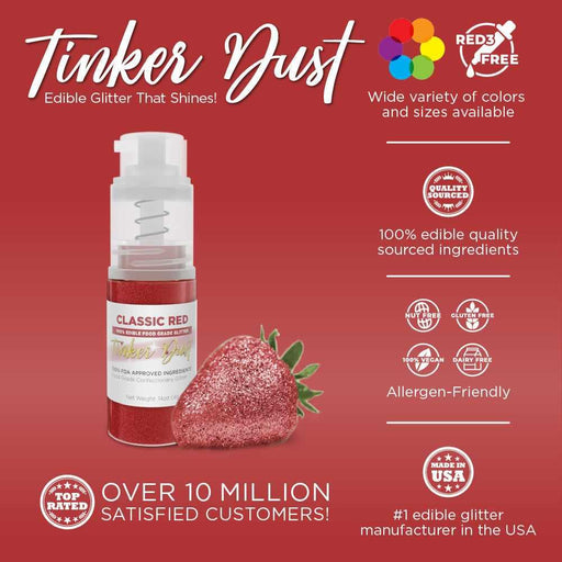 Classic Red Tinker Dust® Glitter | 4g Spray Pump Wholesale-Wholesale_Tinker Dust_Mini Pumps-bakell