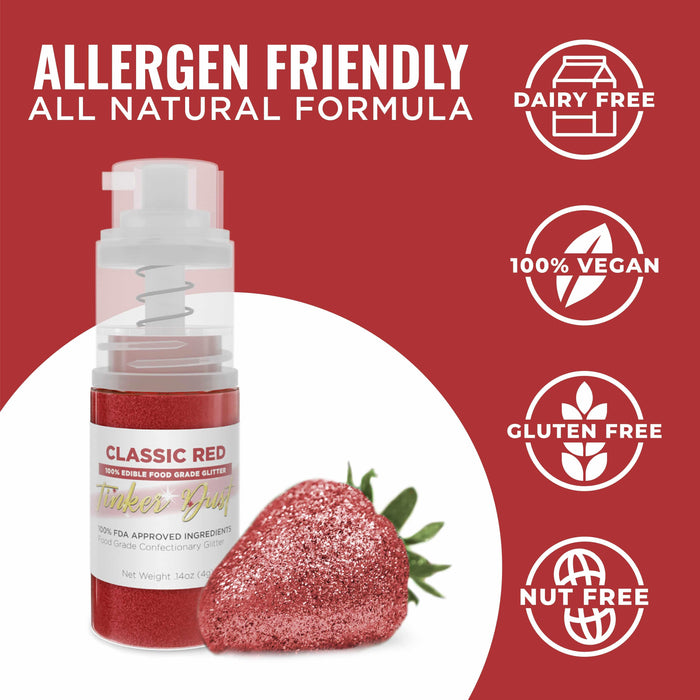 Classic Red Tinker Dust® Glitter | 4g Spray Pump Wholesale-Wholesale_Tinker Dust_Mini Pumps-bakell