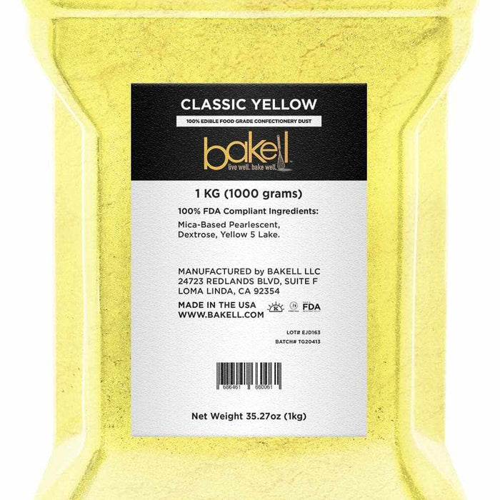 Classic Yellow Edible Pearlized Luster Dust | Bakell