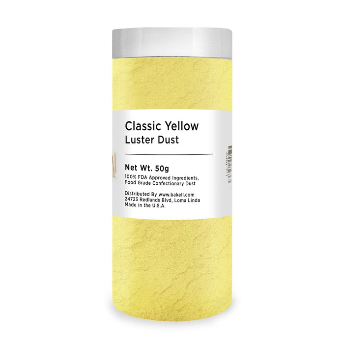 Classic Yellow Edible Pearlized Luster Dust | Bakell