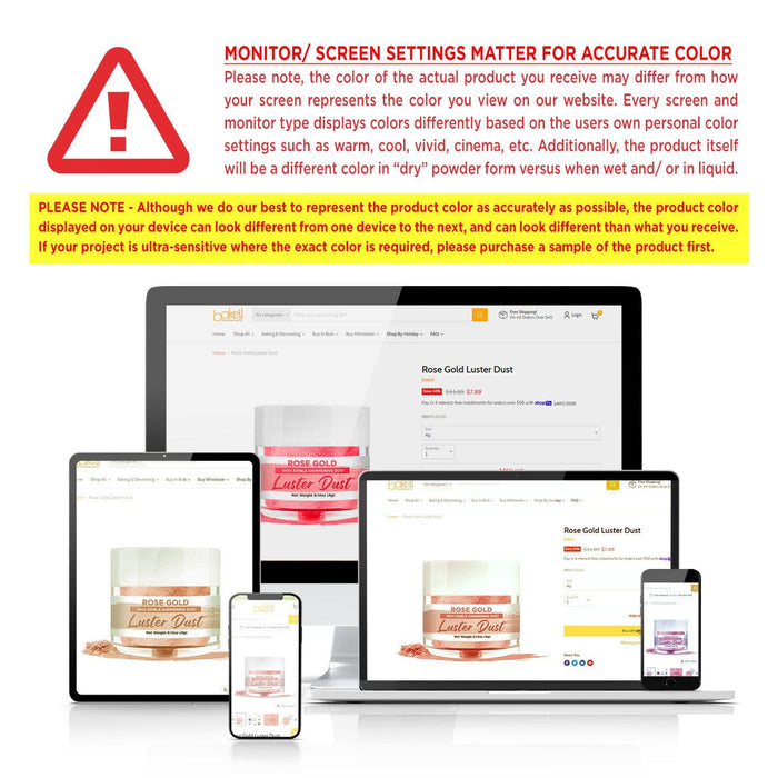 Classic Yellow Luster Dust Wholesale | Bakell