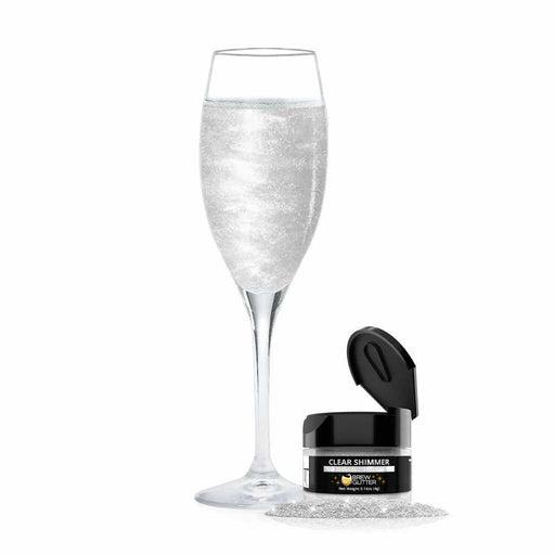 Clear Wine & Champagne Glitter, 100% Edible Glitter | Bakell.com